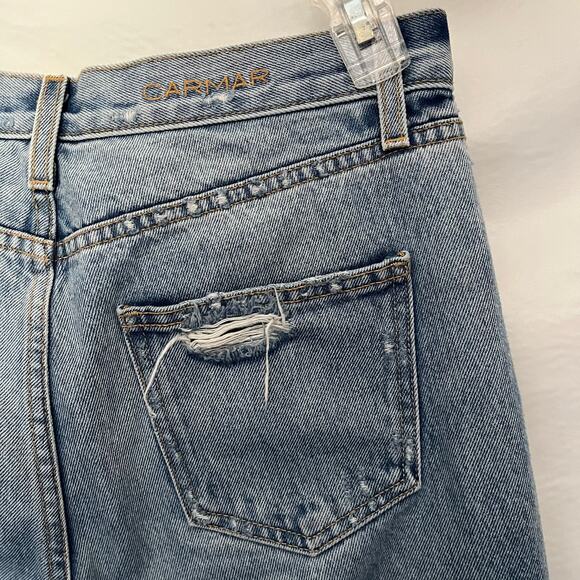 Carmar Distressed Boyfriend Womens Jeans Size 29 D462287 Los Angeles High Rise - Picture 8 of 13